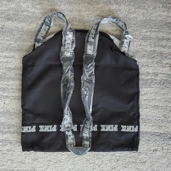 PINK Holo Drawstring Ripstop Backback - Picture 6 of 8